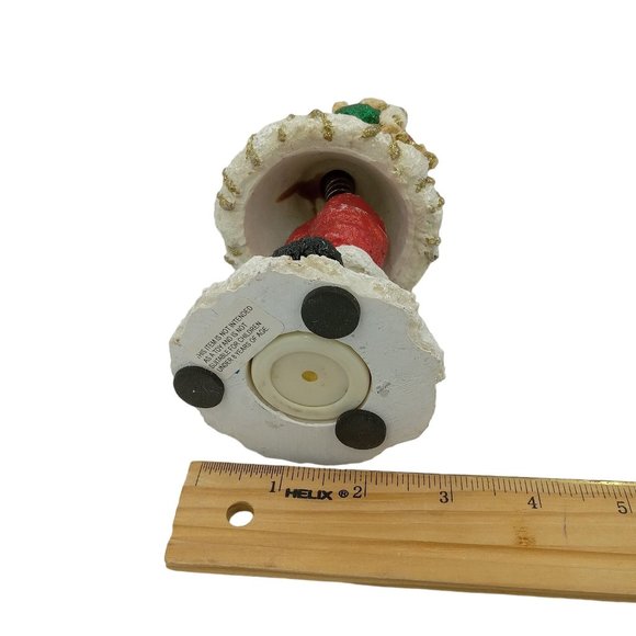 Vintage Glitter Santa On a Spring Wiggles and Dances When Touched - Picture 8 of 8